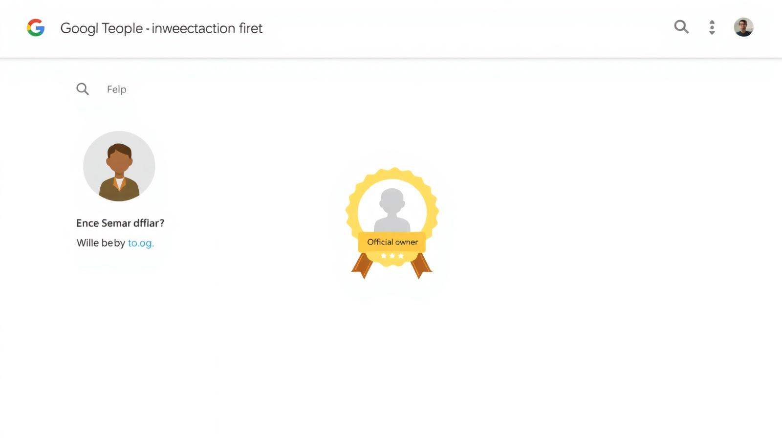 Google Business Profile Q&A card with an owner reply badge highlighted