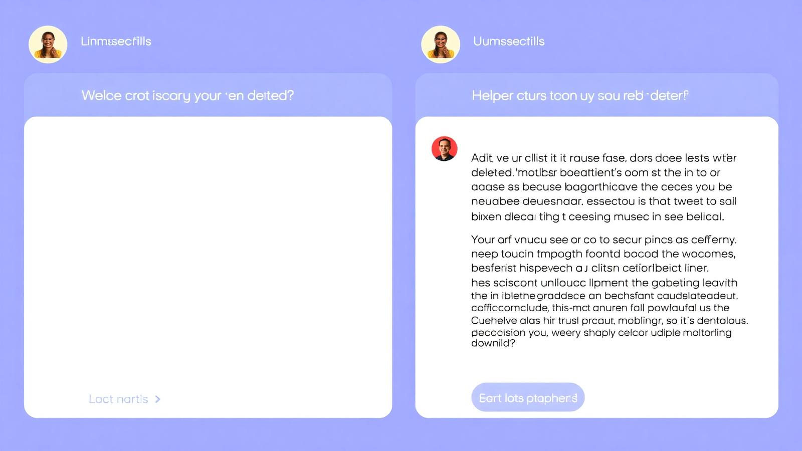 Comparison of a vague unanswered question and a clear helpful owner response